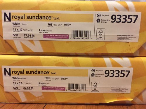 Neenah Royal Sundance Linen 11X17 70# Text Offset Printing Crafts White Paper
