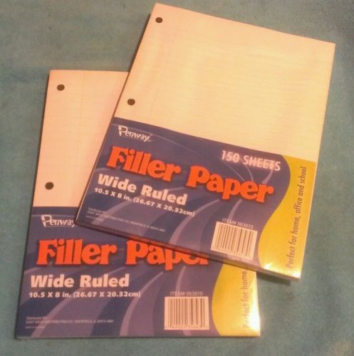 FILLER PAPER WIDE RULED - 150 SHEETS - 2 PACKS