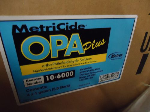 Case of (4) 1 Gallon Bottles METREX METRICIDE OPA PLUS #10-6000 Exp Date 4/2016