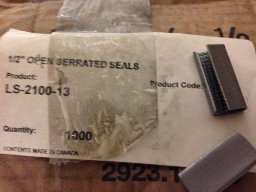 1/2&#039;&#039; Open Serrated Seals for Polyester Strapping, bags of 500