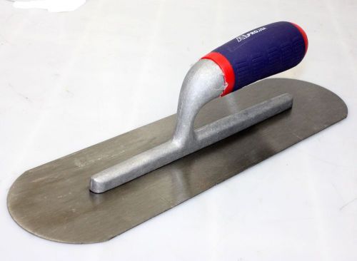 14&#034; x 4&#034; galvanized steel swimming  pool concrete cement trowel w/ soft handle for sale