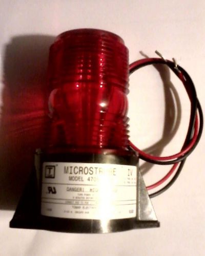 Red MicroStrobe DC Voltages Micro IV Model 470S1280 Micro IV Beacon