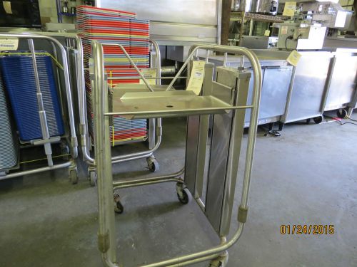 Used delfield elevated spring loaded tray dispenser (holds trays 10&#034; x 15&#034;) for sale