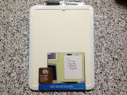 Board Dudes 8.5&#034; x 11&#034; Plastic Frame Dry Erase Board with Marker Brand New