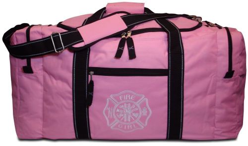 Pink deluxe firefighter turnout gear bag for sale