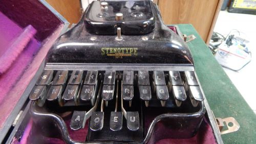 Vintage Stenography Machine 1911-1913 STENOTYPE No. 3  ANTIQUE STEAMPUNK