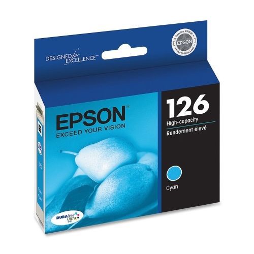 Epson durabrite 126 high capacity ink cartridge cyan inkjet 480 page for sale