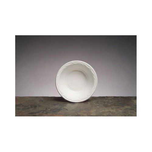 Genpak Aristocrat Plastic Round Bowls in White