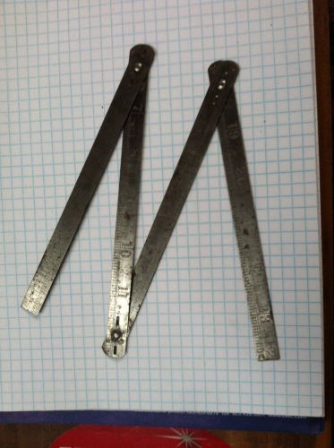 Vintage 24&#034; Flexible Folding Steel Rule - Made in Germany
