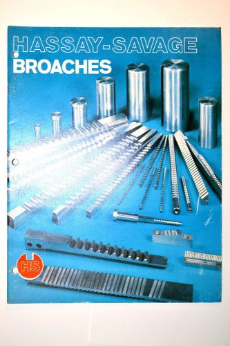 Hassey-savage broaches catalog #rr1002 guide keyway bushing hexagon square data for sale