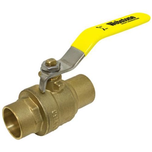 Webstone 51704 1&#034; sweat (cxc) full port brass ball valve for sale