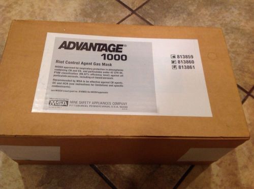 Advantage 1000 - msa 813859 riot control agent gas mask (med) - new - unused for sale