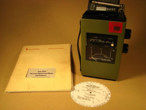 General Radio (GR) Type 1933 Sound Level Meter (Non-working), Manual and Case