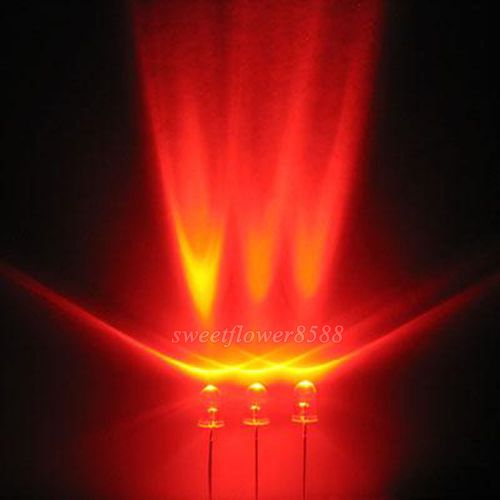 1000pcs 3mm 5000mcd LED Lamp Ultra Bright Red LED Light