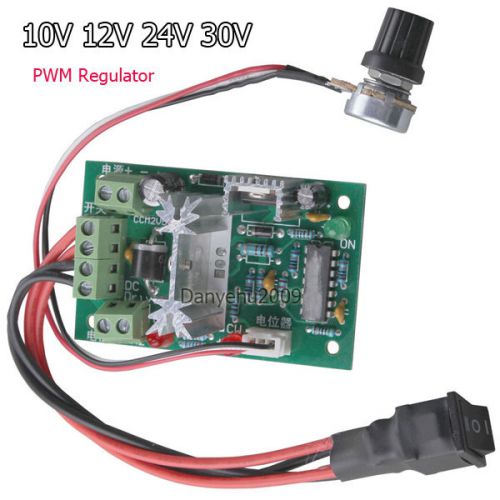 10v-30v adjustable dc motor speed switch controller reversible pwm regulator 3a for sale