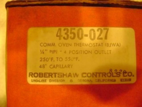 Robertshaw 4350-027  Commercial Oven Thermostat