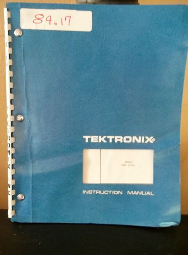 Tektronix Instruction Manual -  Mod 270W - 5B10N