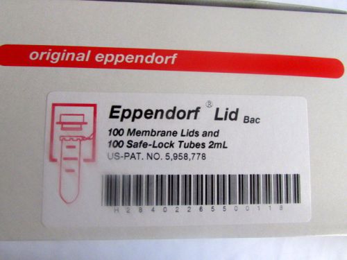 100 Eppendorf Membrane Lids and 100 Safe-Lock Tubes 2mL