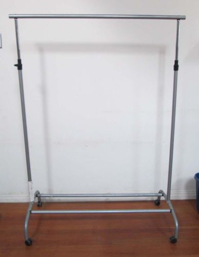GARMENT RACK/HANGER PORTABLE CLOTHES CLOSET/STAND STORAGE ROLLING LAUNDRY METAL