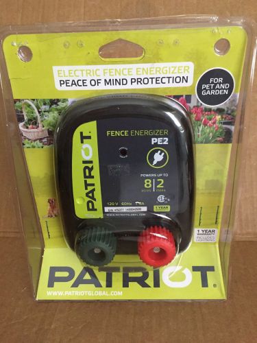 Patriot PE2 Electric Fence Energizer - Charger 8ac or 2 Mile Pet and Garden