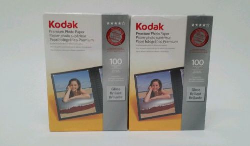 New Lot of 2Kodak Glossy Premium Photo Paper - KOD1034388 total 200 sheets  4x6