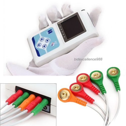 2014 FDA CE CardioScape 3-channel Color LCD Holter Monitor 24 Hours