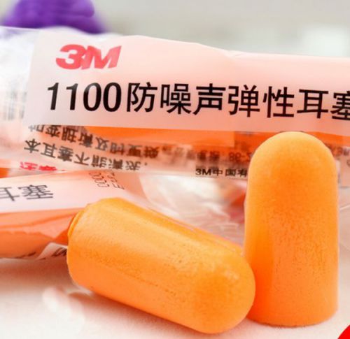 10 sets 3m 1100 disposable ear plug foam noise reducer free shipping for sale