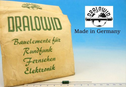 10x Vintage DRALOWID Germany RESISTOR 60&#039;s 620kohm 620 kOhm 5% 0.5W 1/2W NOS