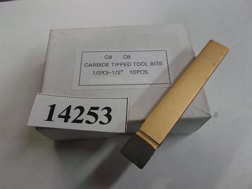 10 PIECES C8 GRADE C6 CARBIDE TIPPED BRAZED TOOL BIT  **NEW** PIC# 14253