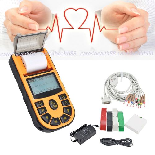 Handhold Portable Digital Single 1-Channel ECG EKG machine Electrocardiograph CA