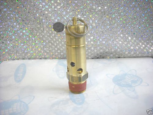 Asme air safety valve, npt size (m) 1/2&#034; set 150 psi for sale