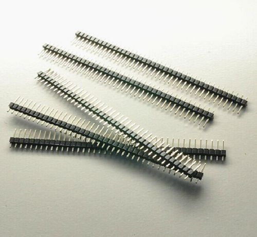 Free Shipping 10pcs 1x40 Pin 2.54mm Single Row Pin Header Strip #B4