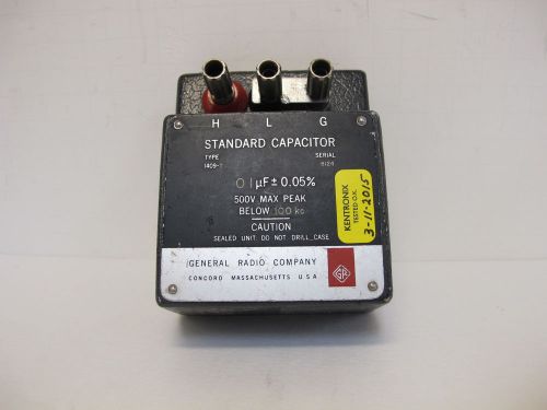 General Radio 1409-T Standard Capacitor.  0.1uF,  +/-0.05%,  500V Peak.  Good.