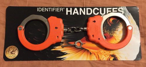 ASP 56106 Orange Identifier Tactical Handcuffs With Chain Link