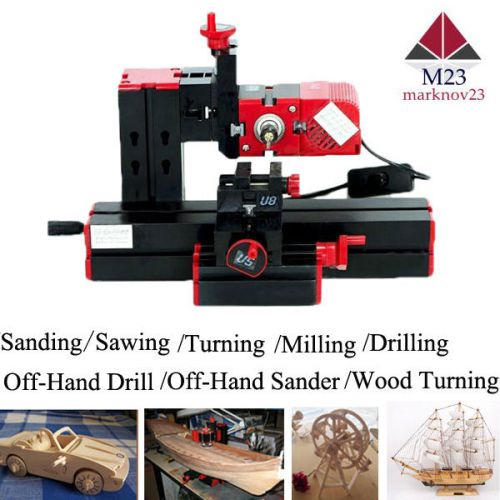 6 in 1 multi metal mini wood lathe motorized jig-saw grinder driller **new** for sale