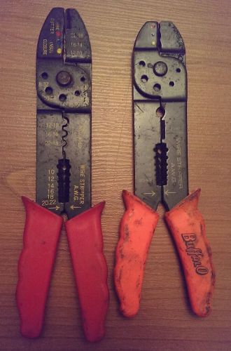 Lot of 2 multi wire stripper crimper bolt cutter tool electrician cable for sale
