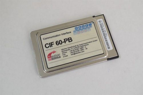 Hilscher CIF 60-PB PCMCIA PROFIBUS Communication Interface Card - MISSING DONGLE