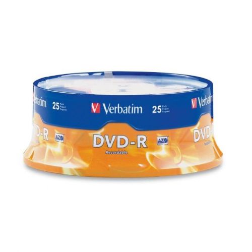 VERBATIM 95058 4.7GB DVD-Rs (25-ct Spindle)