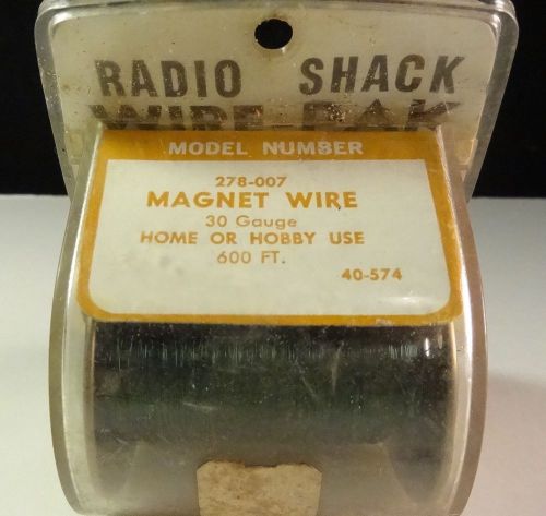 Spool of Radio Shack Magnetic Wire Hobby Craft 600 ft Tandy USA P8