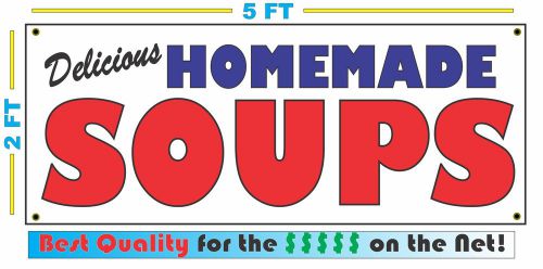 HOMEMADE SOUPS BANNER Sign NEW Larger Size Best Quality for the $$$ BAKERY