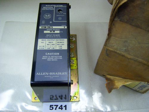(5741) allen bradley motion detector 870m-zod79 10-30 rpm for sale