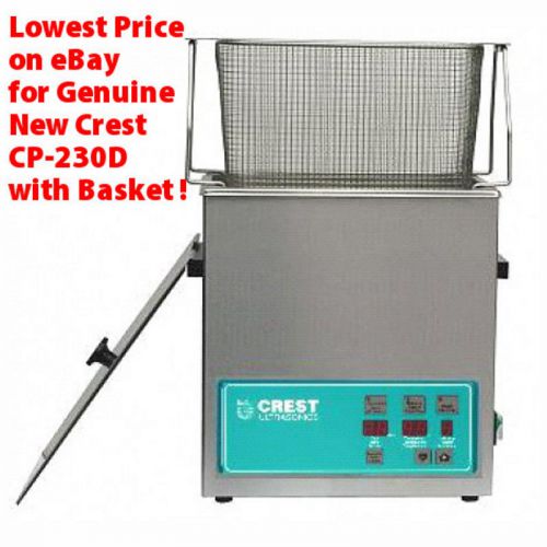 New crest cp-230d .75g digital heated ultrasonic cleaner w basket (best in size) for sale