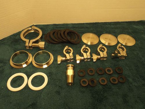 Assotred 316l sanitary fittings and gaskets for sale