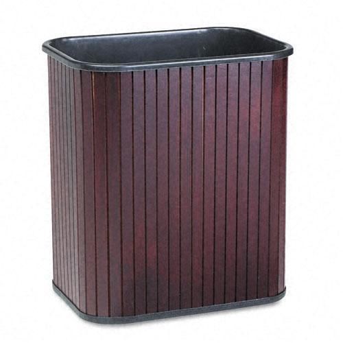 Advantus Rectangular Hardwood Wastebasket Brand New!