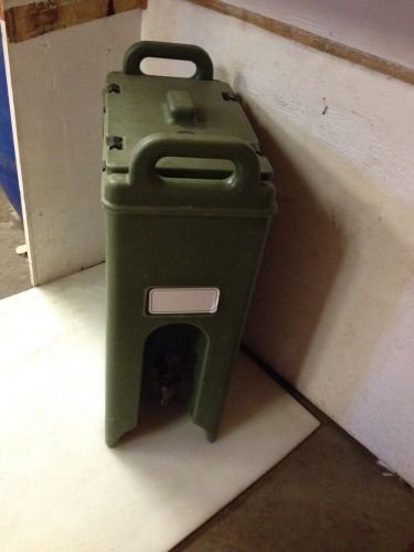 CAMBRO 500LCD 5 GALLON HOT COLD DRINK ARMY GREEN MILITARY NICE