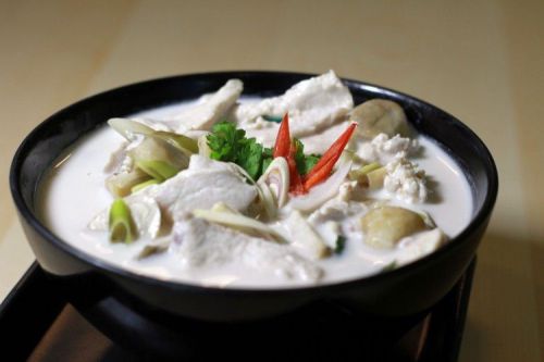 Thai Chicken Soup with Cononut Milk Cook Thai Food Recipes Delicious Authentic