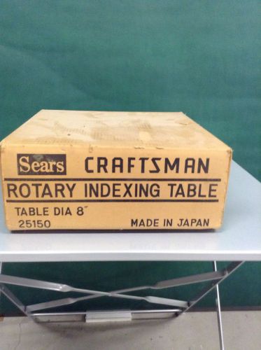 SEARS CRAFTSMAN ROTARY INDEXING TABLE, 8” DIAMETER ~ NEW IN BOX