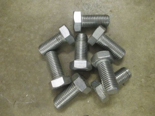 (8) 1&#034;-8 x 2 1/4&#034; stainless steel hex cap screw bolt 304 for sale