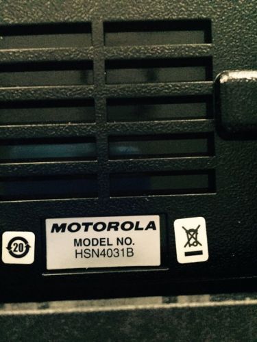 Motorola HSN4031B Internal / External Speaker W/ Bracket &amp; Thumbscrews