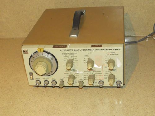 Interstate 20mhz log linear sweep generator model f77 for sale